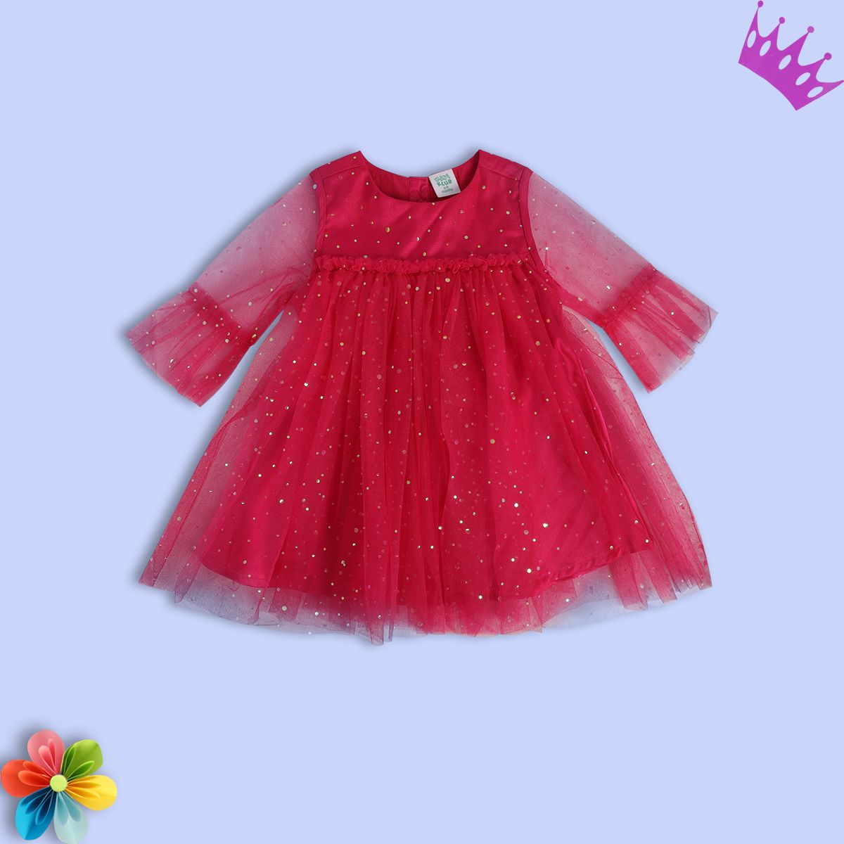 Girls Hot Pink Pack Of 1 Dress
