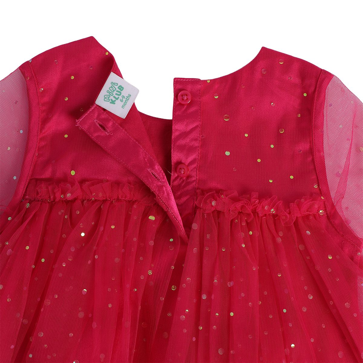 Girls Hot Pink Pack Of 1 Dress