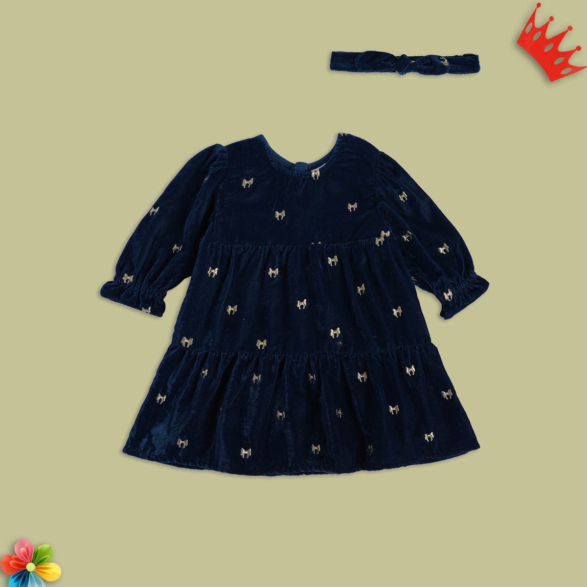 Girls Blue Pack Of 2 Dress