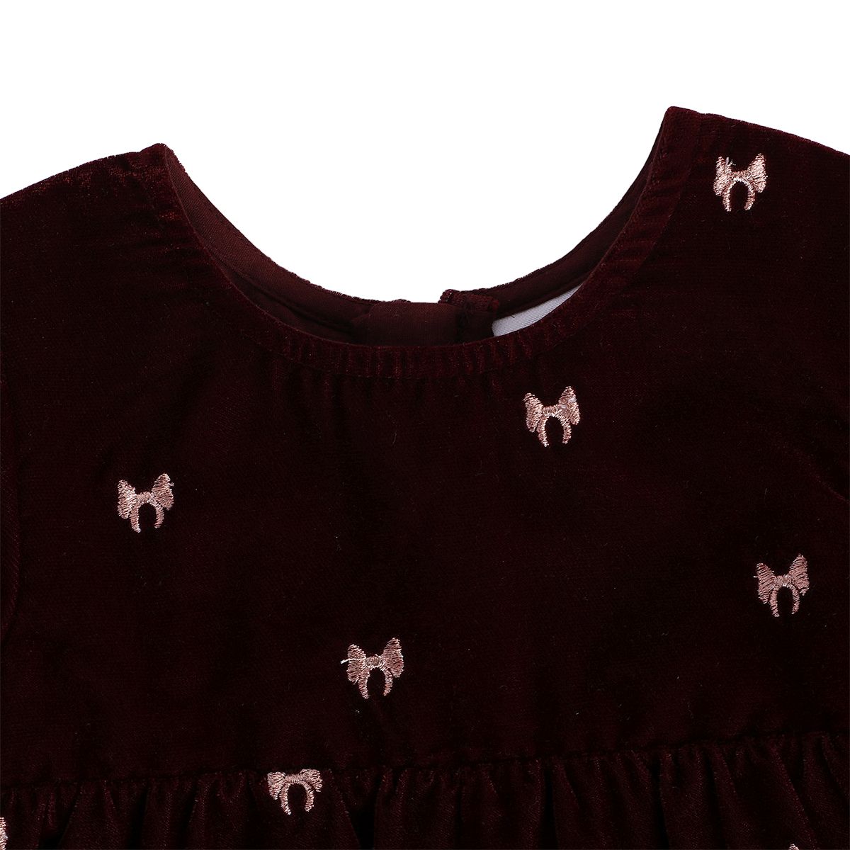 Girls Maroon Pack Of 2 Dress