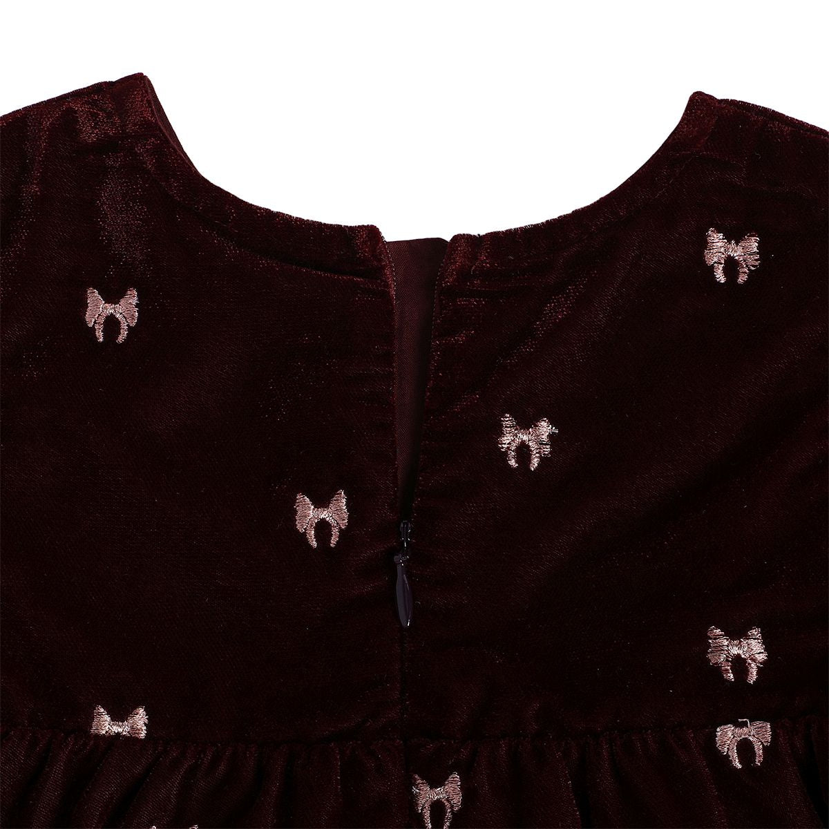 Girls Maroon Pack Of 2 Dress