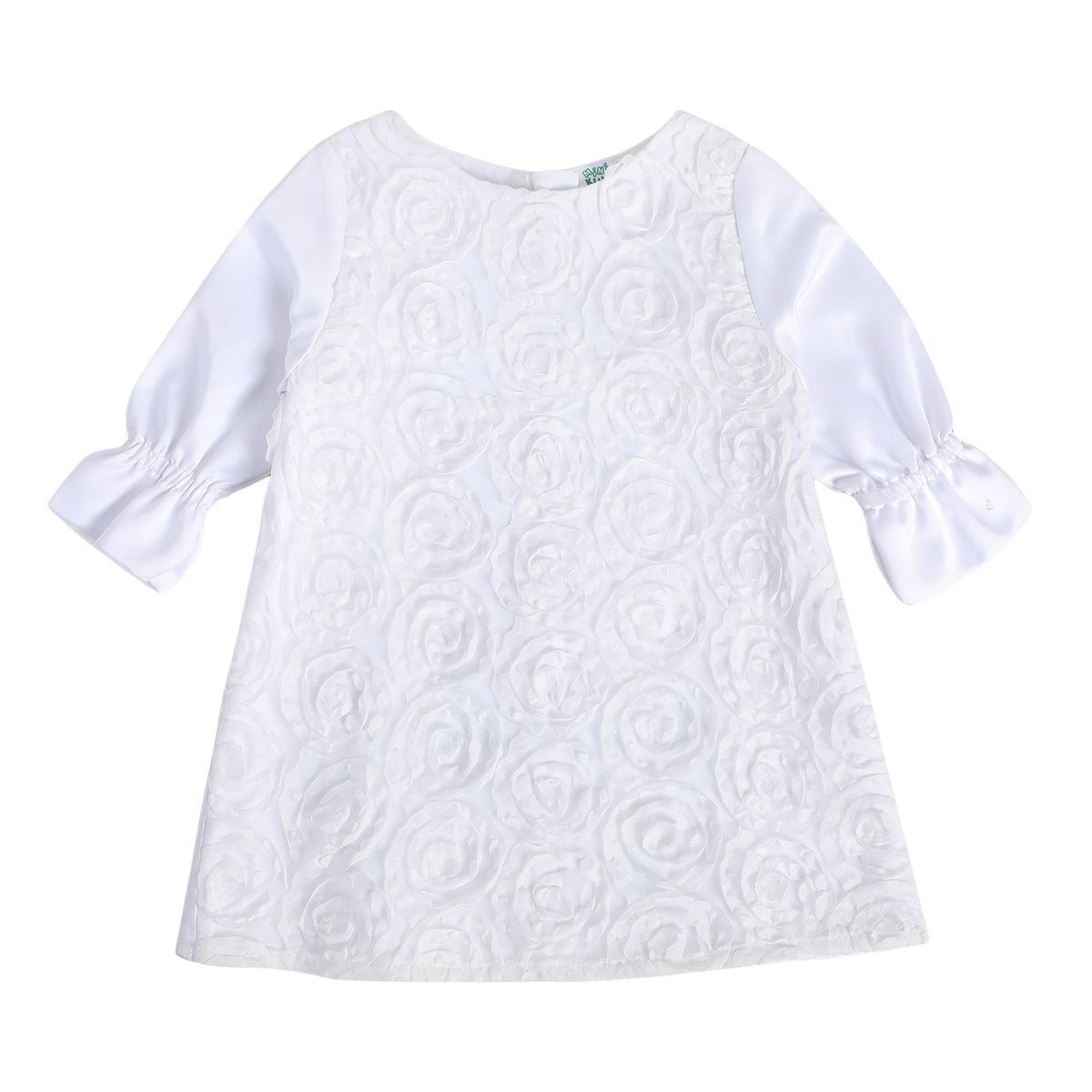Girls White Pack Of 1 Dress