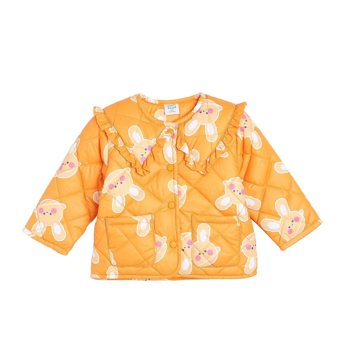 Girls Orange Pack Of 1 Jacket