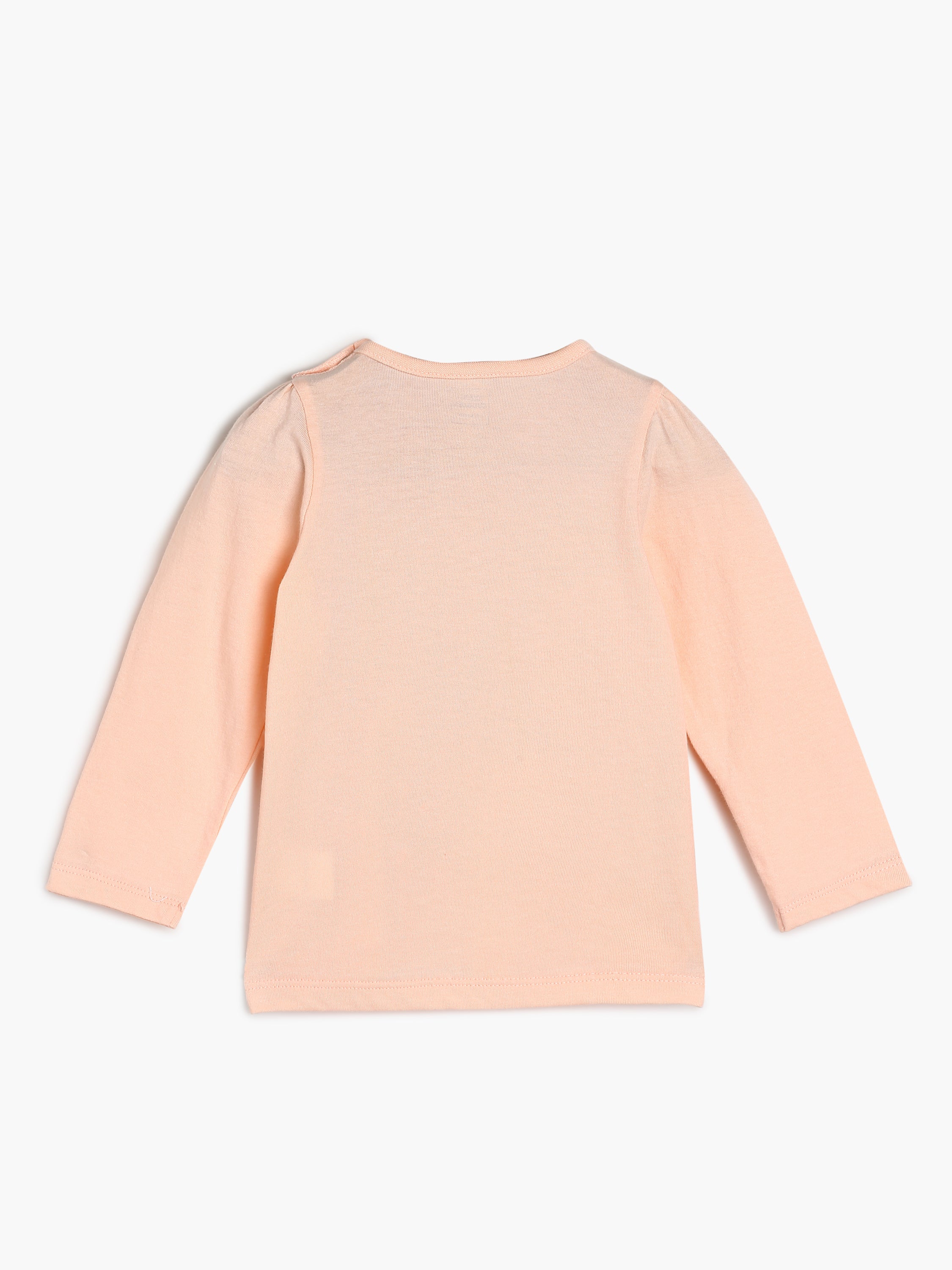 Baby Girls Printed Full Sleeve Tops Pack of three, Peach, Maroon and Multicolour