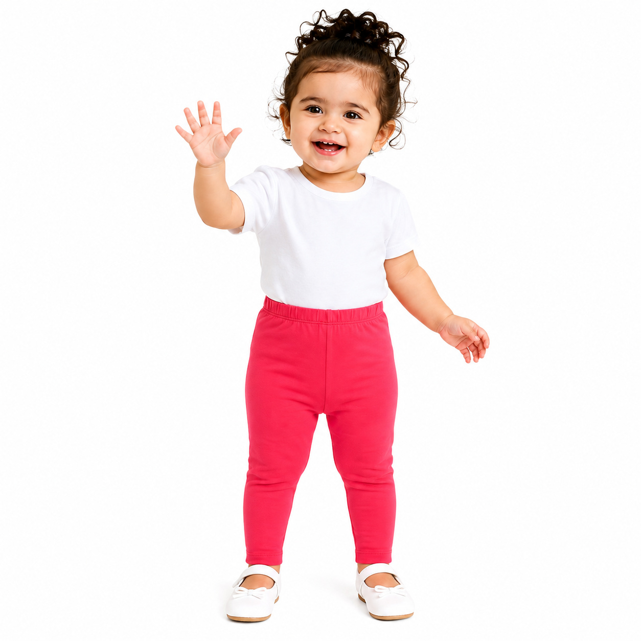 Girls Pink Pack Of 1 Legging