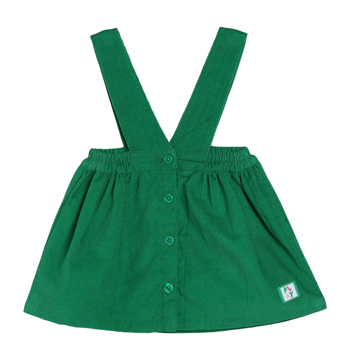 Girls Green Pack Of 2 Pinny Set