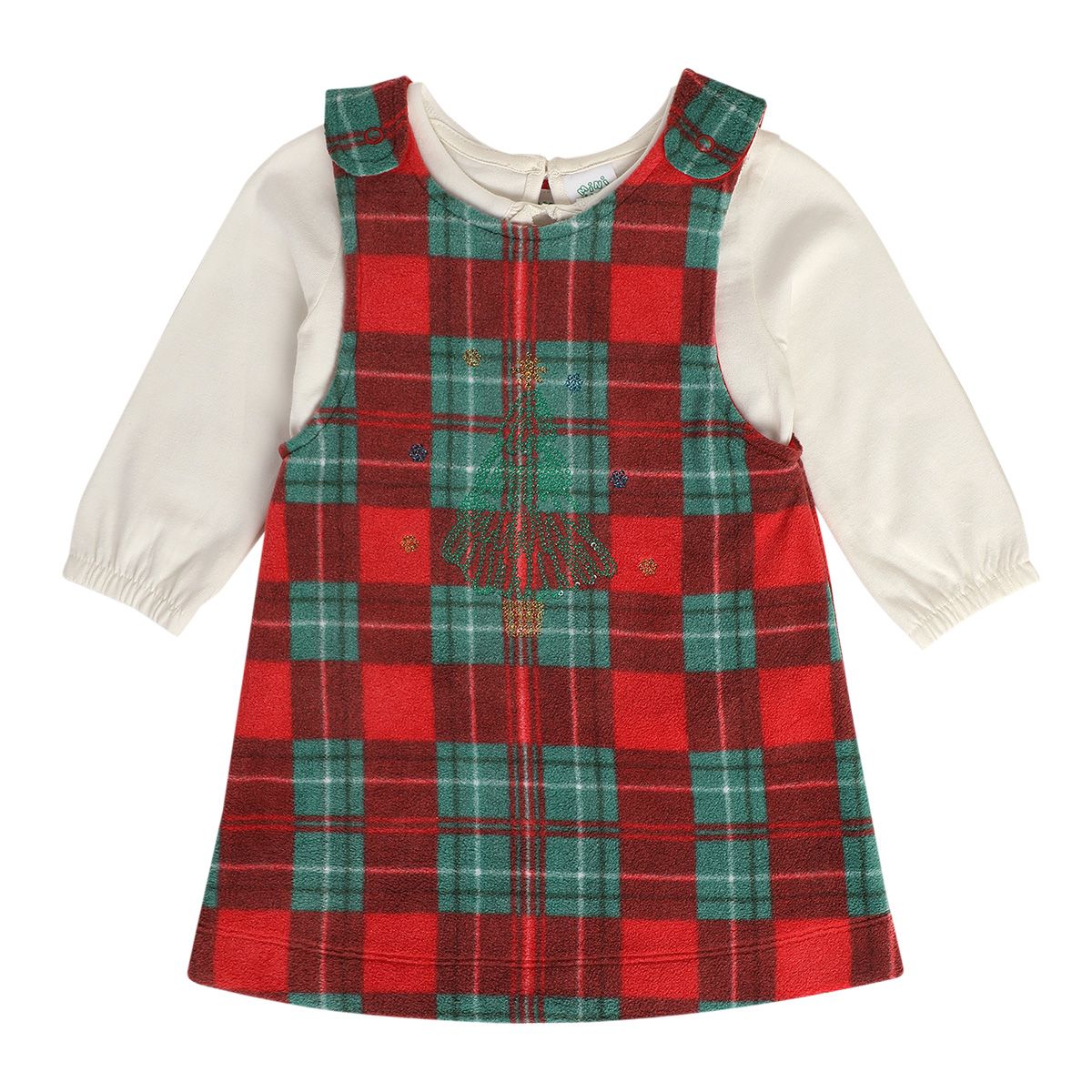 Girls Multicolor Pack Of 2 Pinny Set