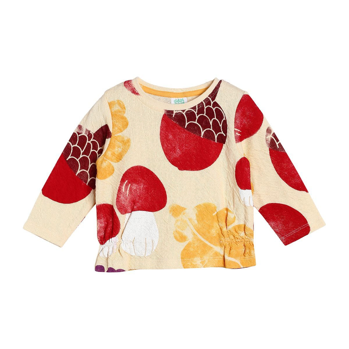 Girls Beige Pack Of 2 Top And Bottom