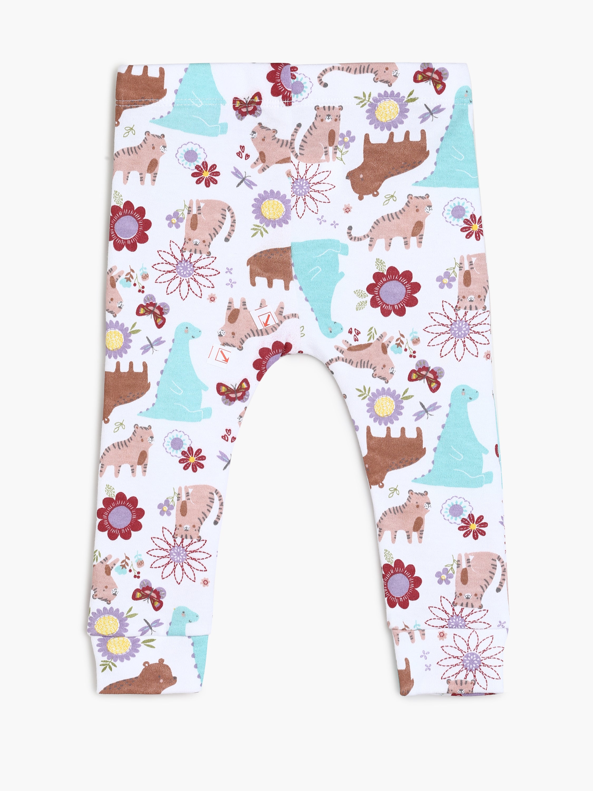 Girls Rust Floral Print 2-Piece Clothing Set