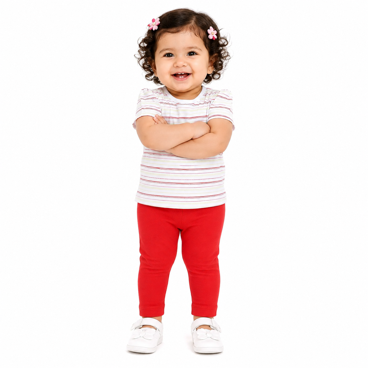 Girls Multicolor Pack Of 2 Top And Bottom