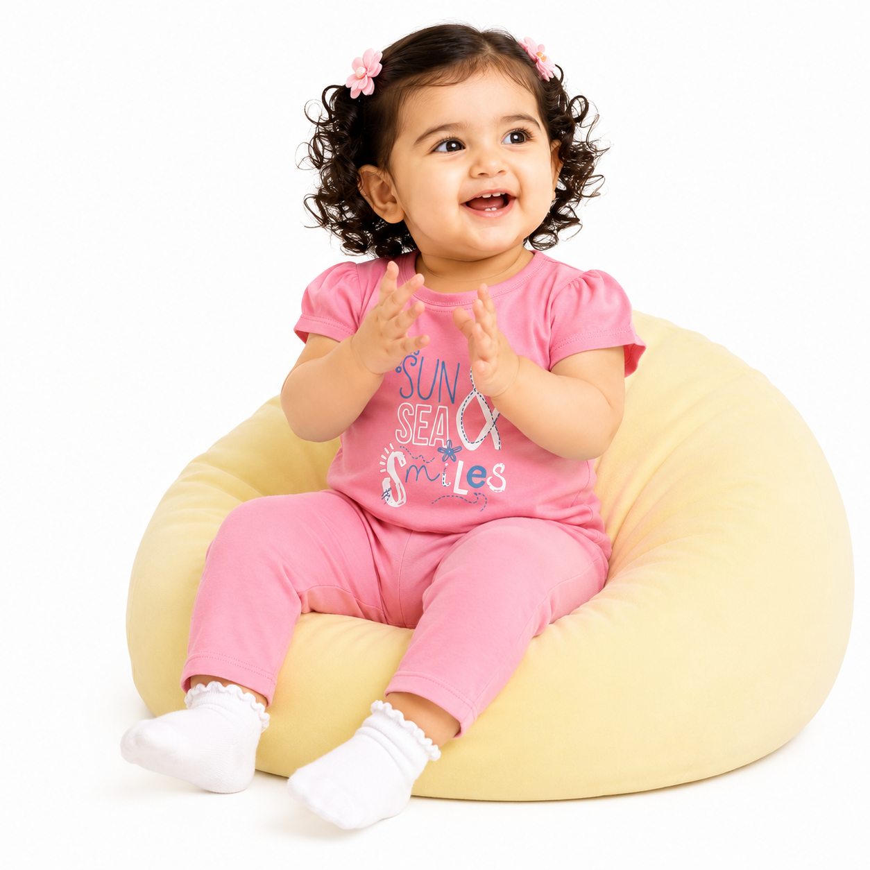 Girls Pink Pack Of 2 Top And Bottom