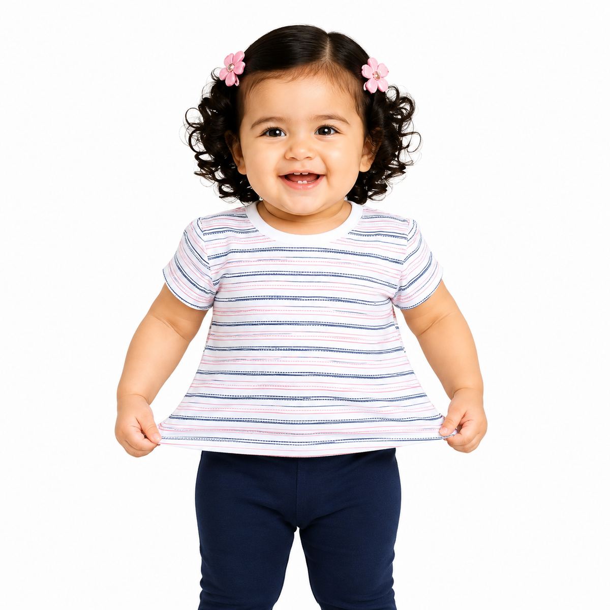 Girls Multicolor Pack Of 2 Top And Bottom