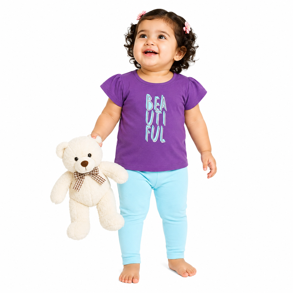 Girls Multicolor Pack Of 2 Top And Bottom