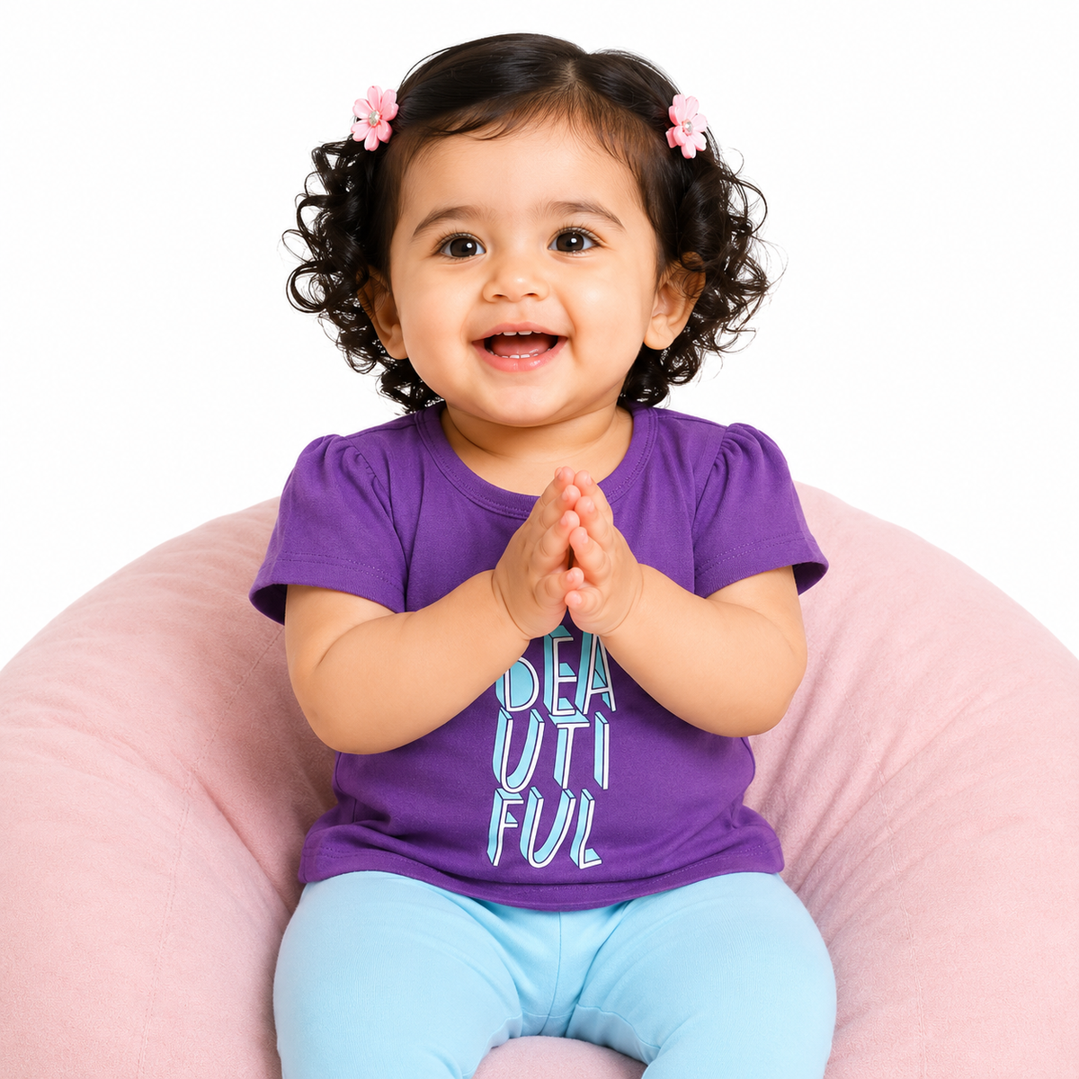 Girls Multicolor Pack Of 2 Top And Bottom