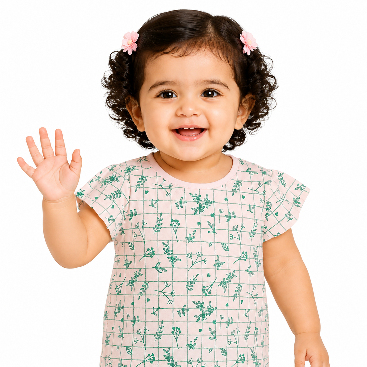 Girls Green Pack Of 2 Top And Bottom