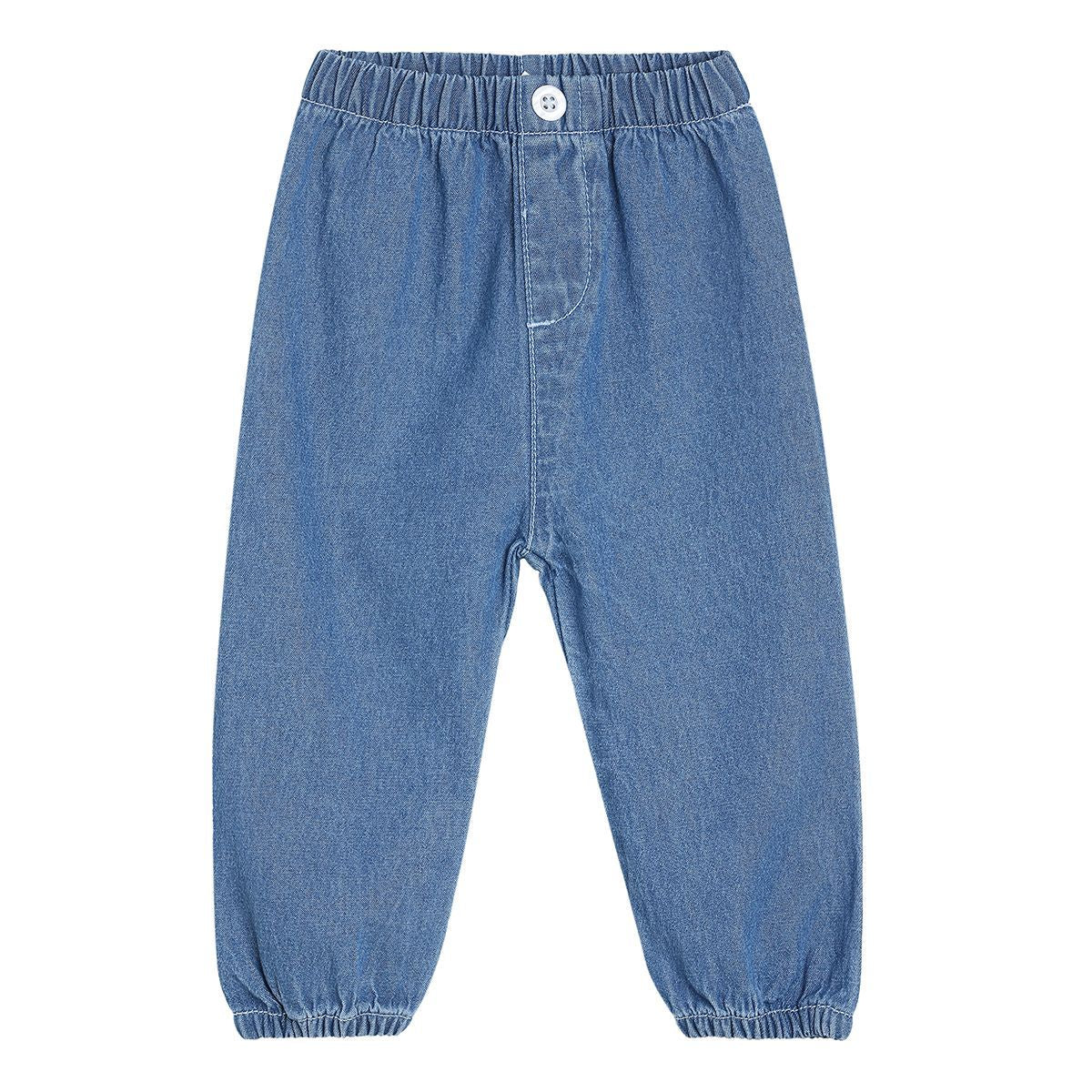 Girls Mid Blue Pack Of 1 Woven Pant
