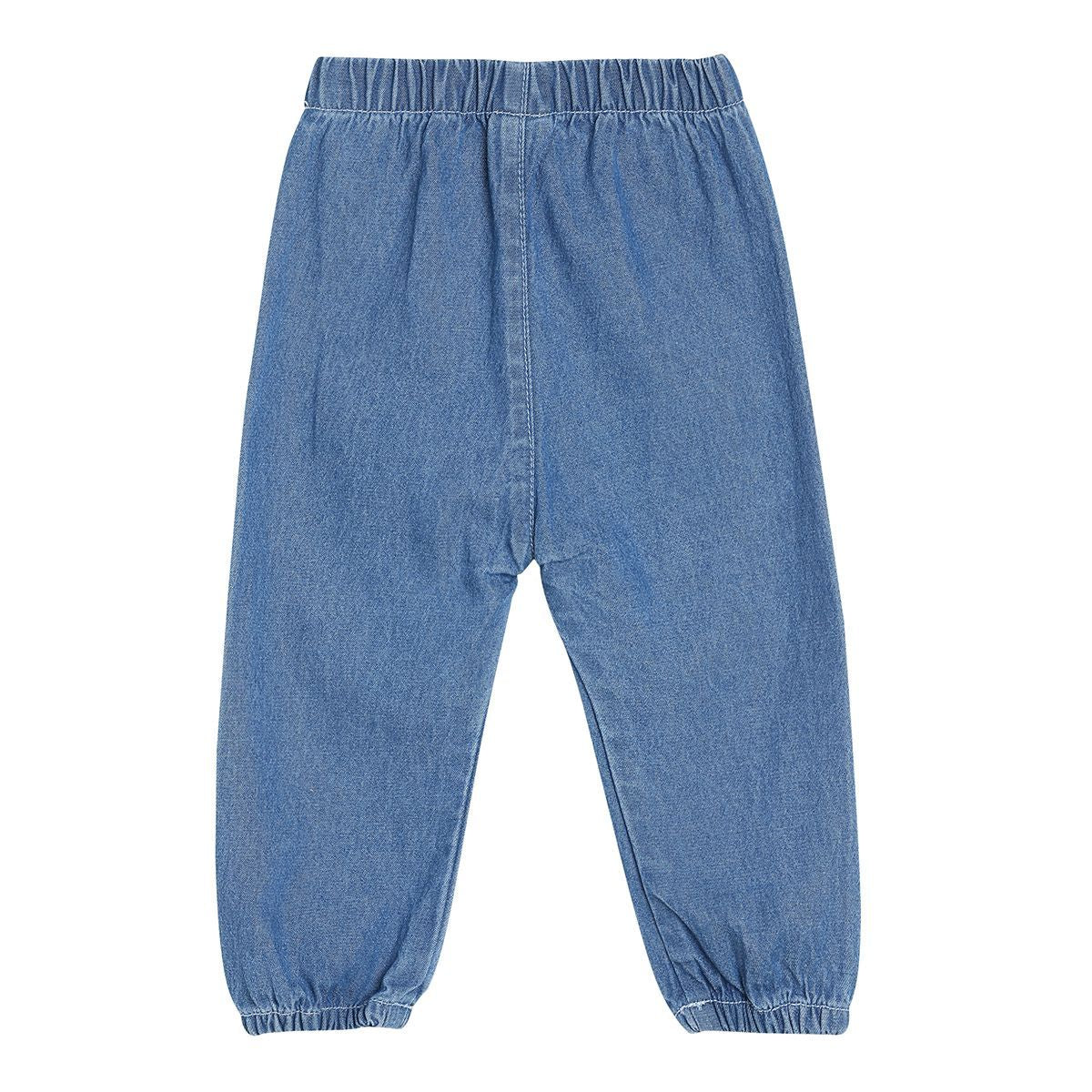 Girls Mid Blue Pack Of 1 Woven Pant