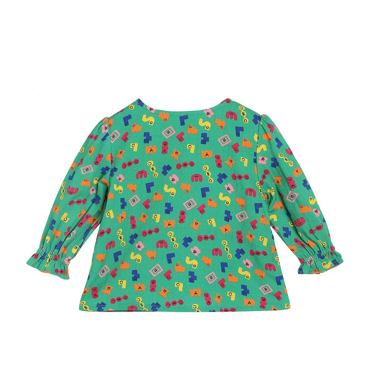 Girls Green Pack Of 1 Woven Top