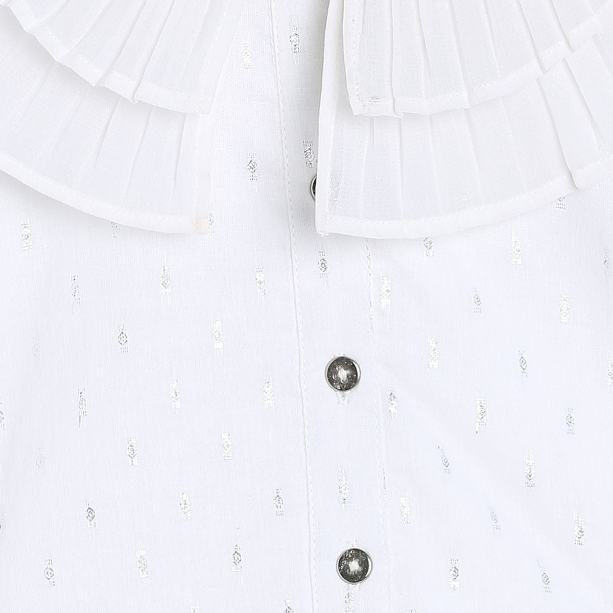 Girls White Pack Of 1 Woven Top