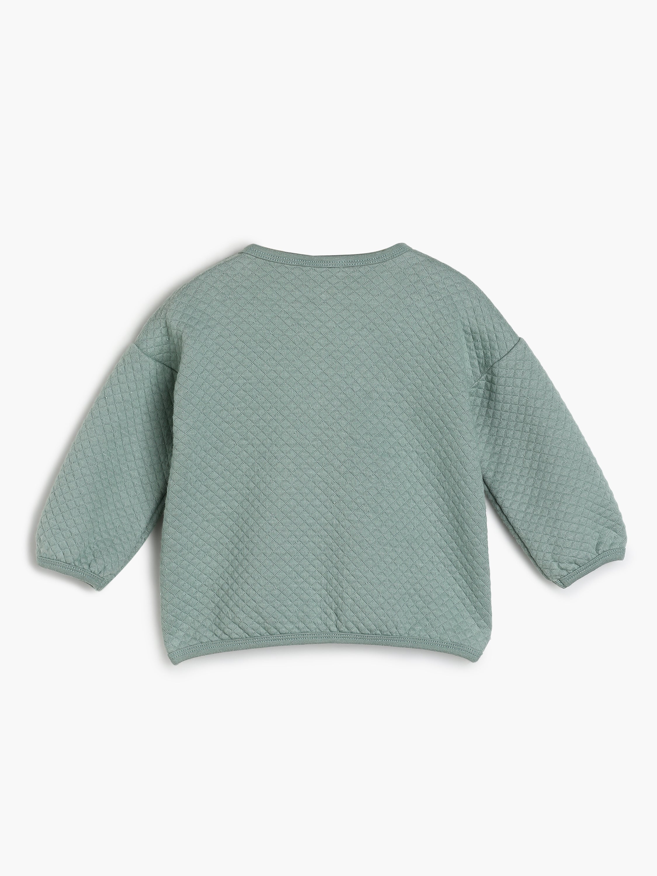 Boys Sage Green Quilted 2-Piece Clothing Set