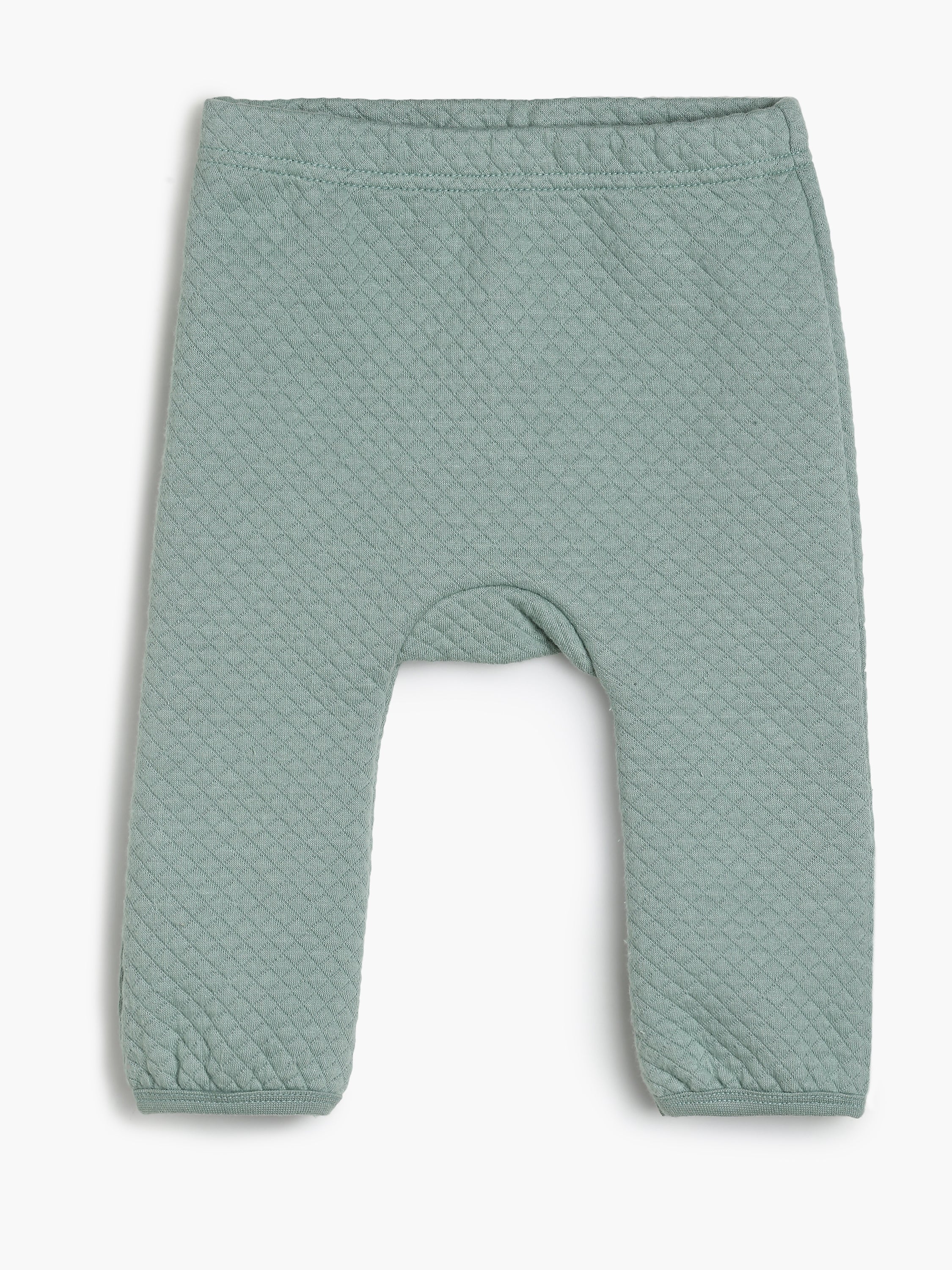 Boys Sage Green Quilted 2-Piece Clothing Set