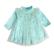 Girls Aqua Pack Of 1 Dress