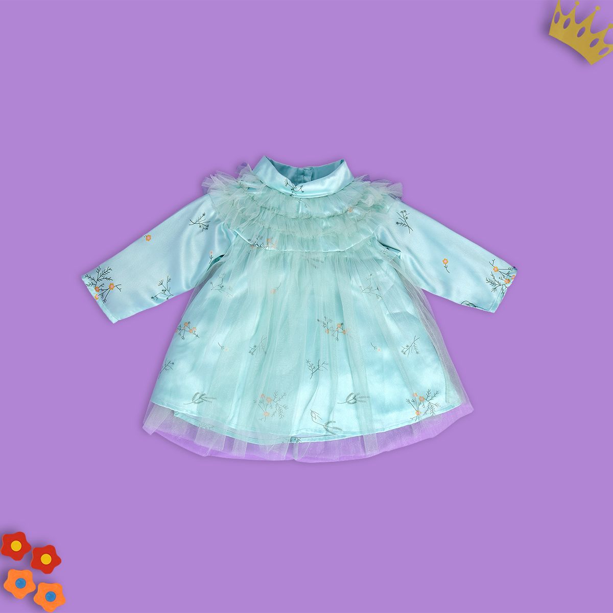 Girls Aqua Pack Of 1 Dress