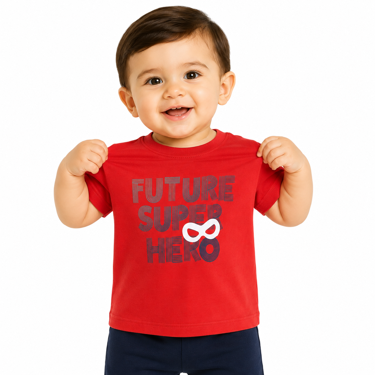 Boys Red/Blue T-Shirt And Bottom Set