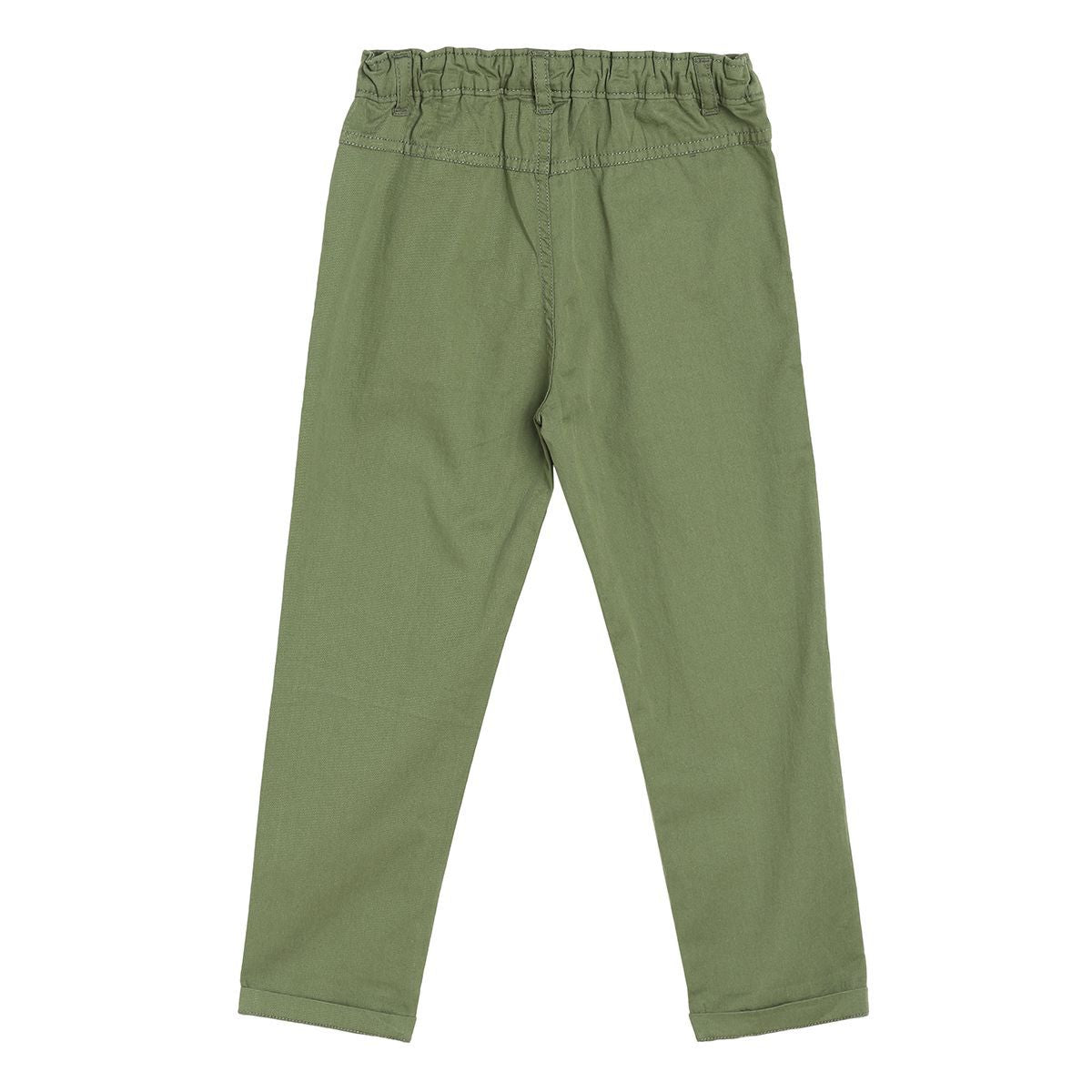 Boys Green Woven Pant