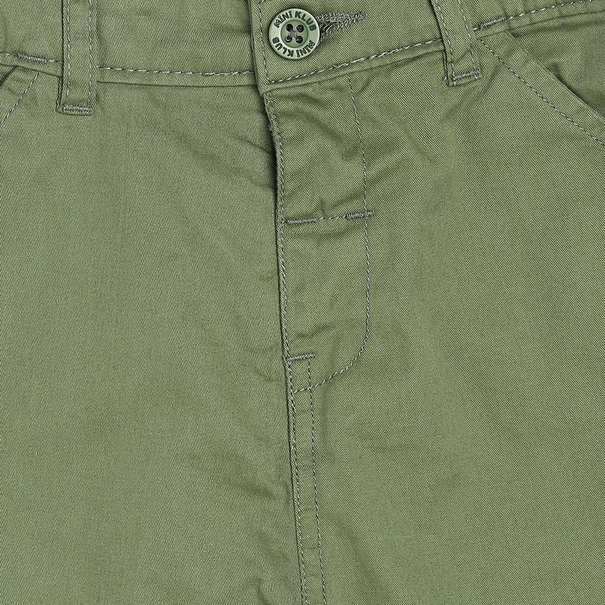 Boys Green Woven Pant