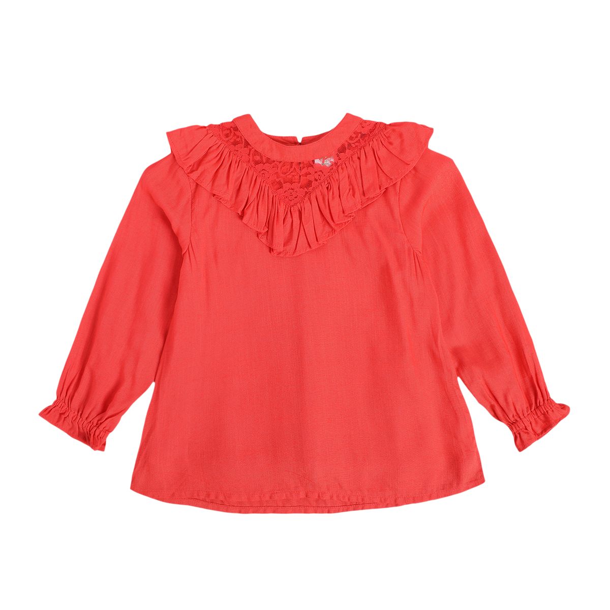 Girls Red Pack Of 1 Woven Top
