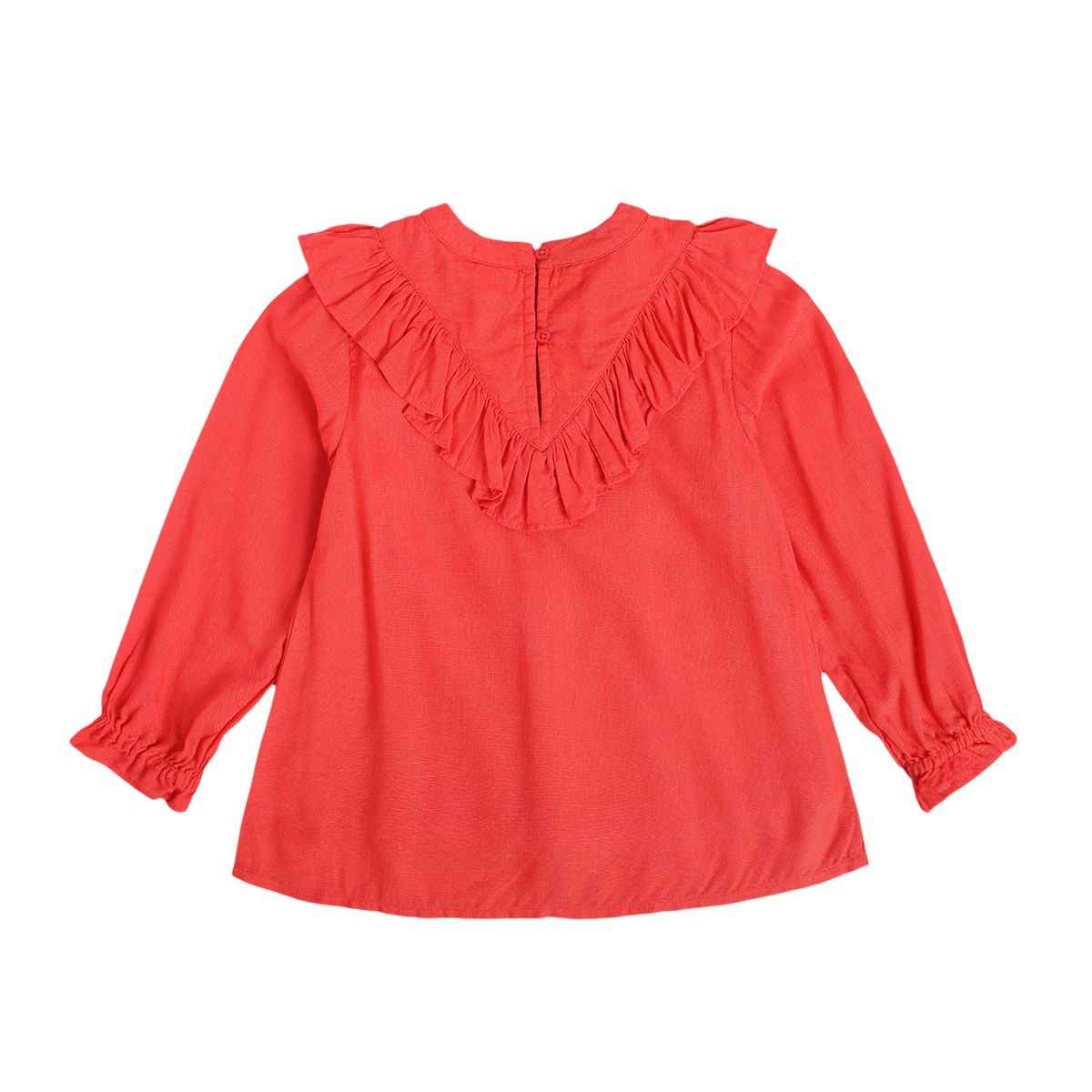 Girls Red Pack Of 1 Woven Top