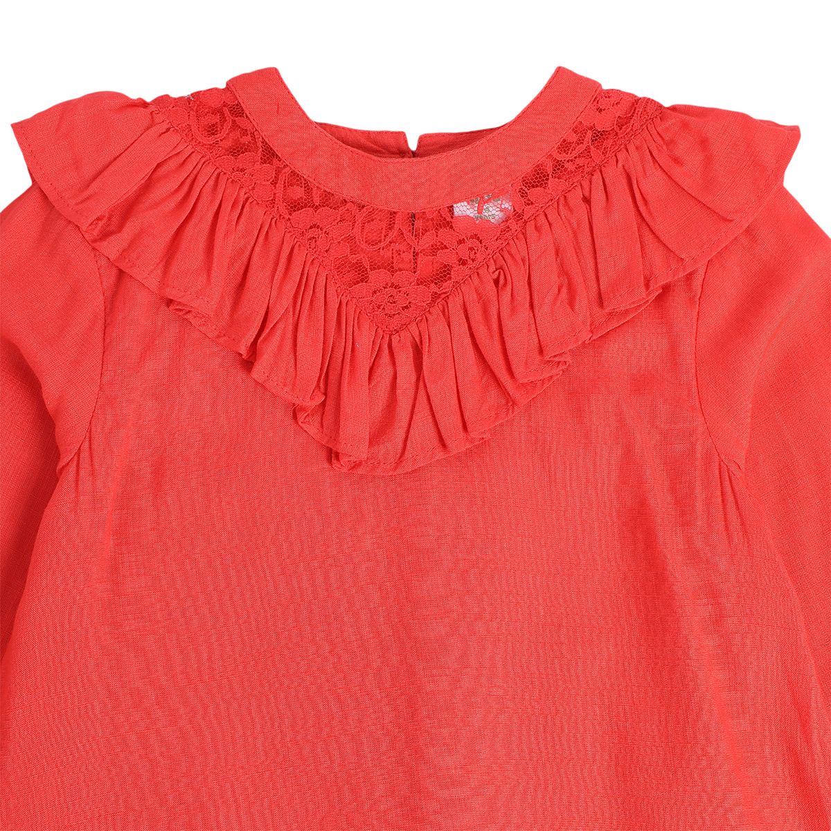 Girls Red Pack Of 1 Woven Top