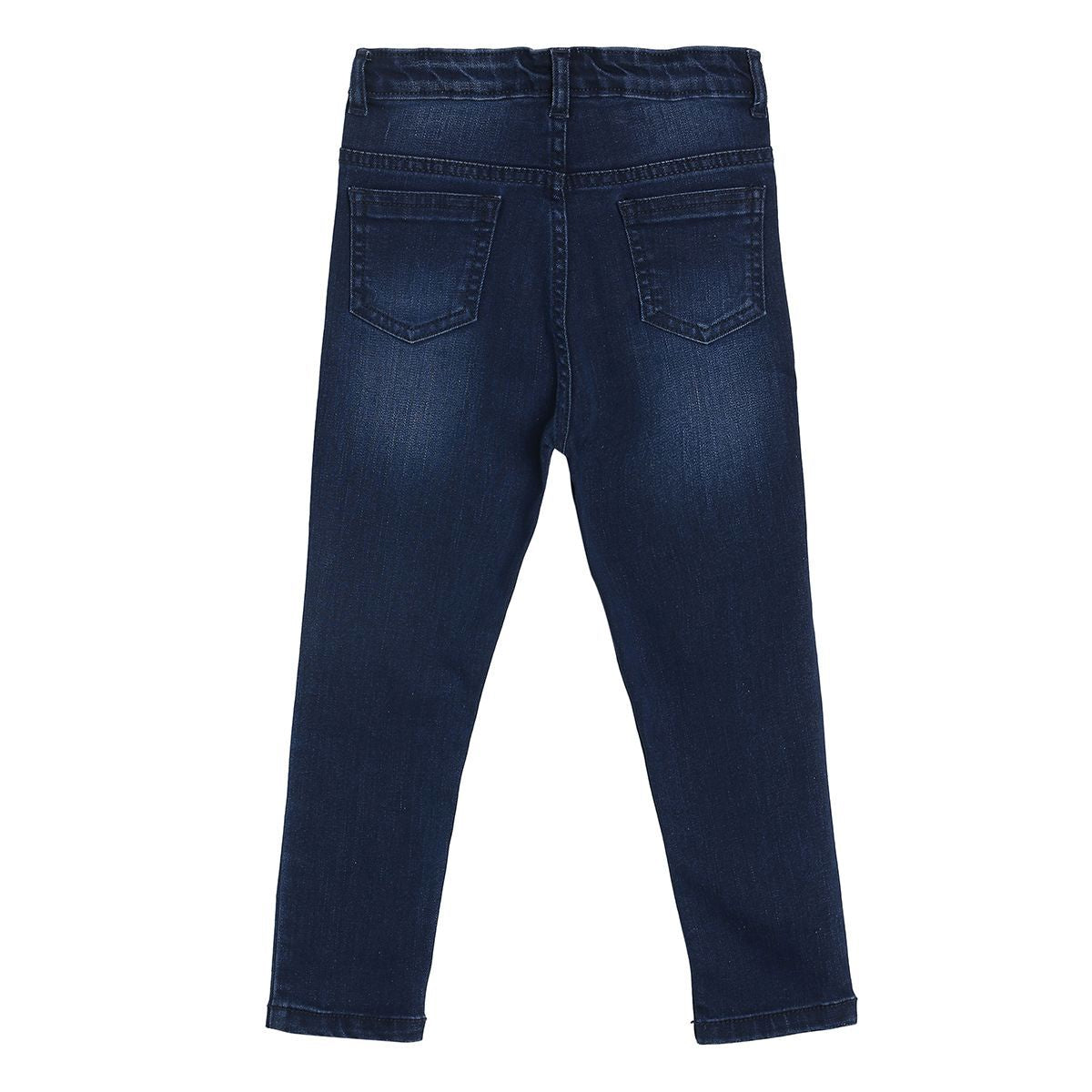 Girls Dark Blue Pack Of 1 Denim Pant