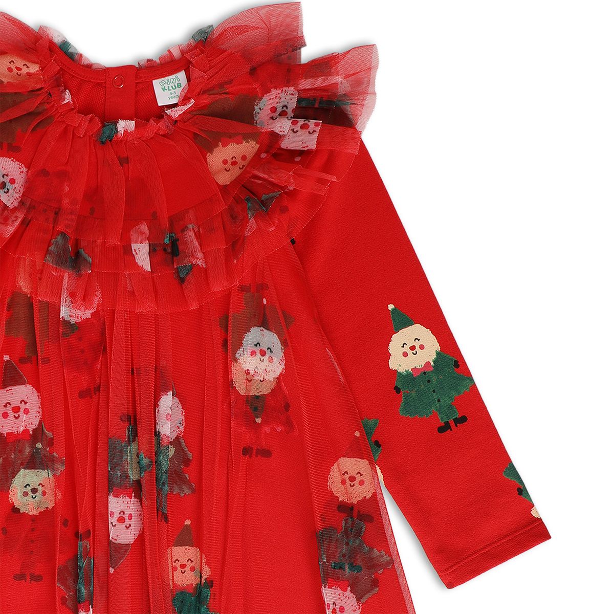Girls Red Pack Of 1 Dress