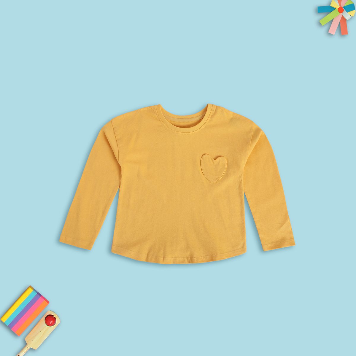 Girls Orange Pack Of 1 Knit Top