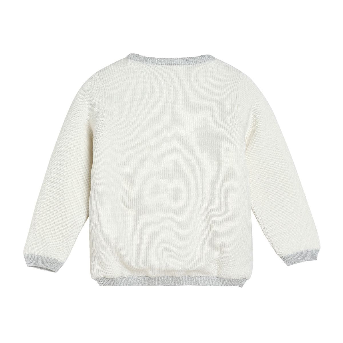Girls Off White Sweater