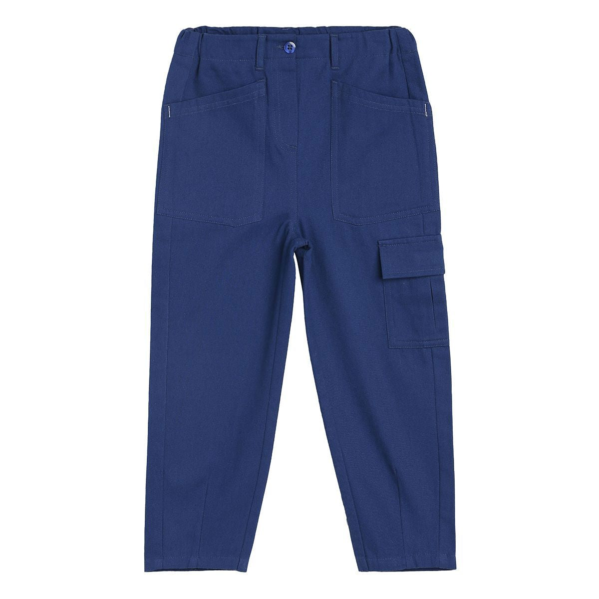 Girls Navy Pack Of 1 Woven Pant