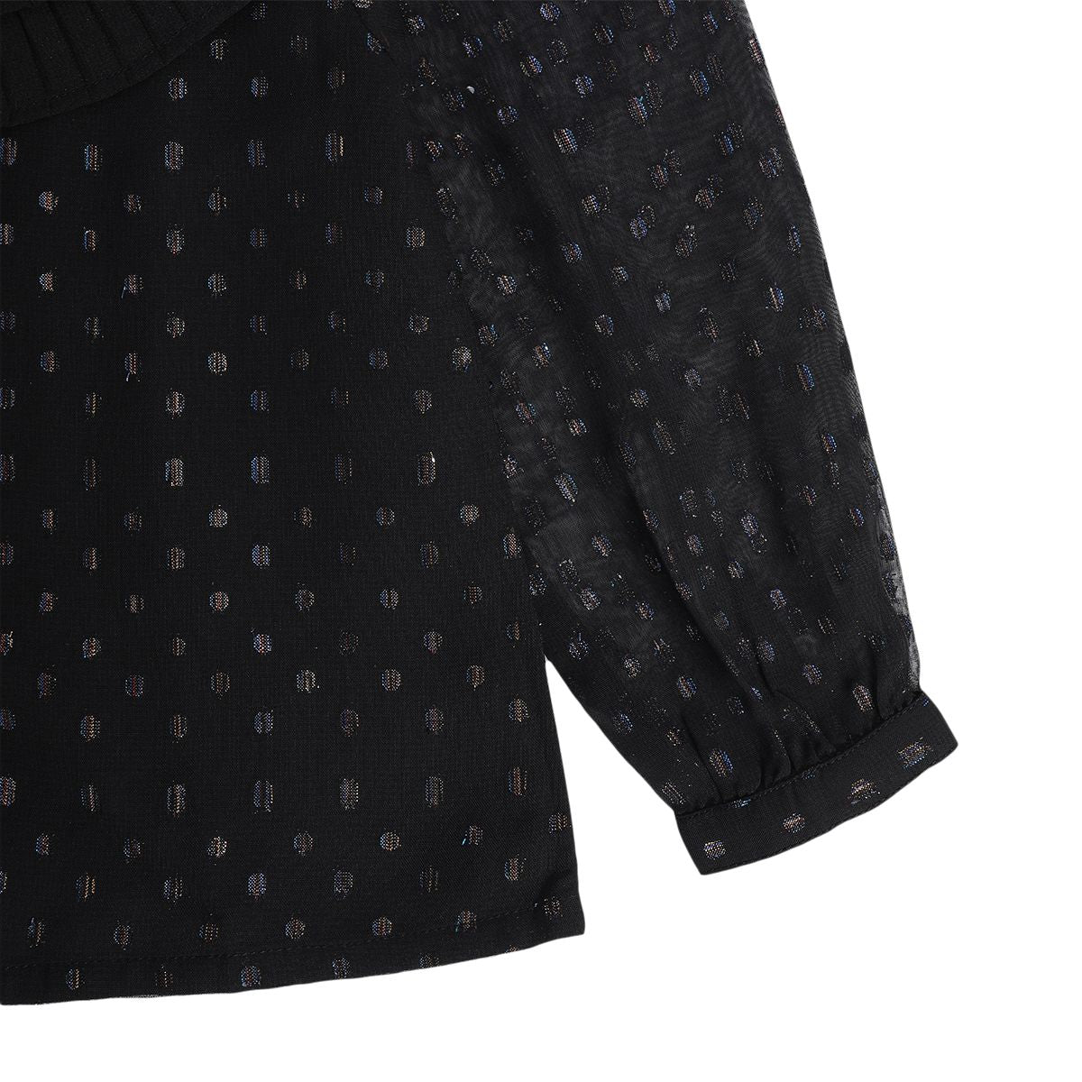 Girls Black Pack Of 1 Woven Top