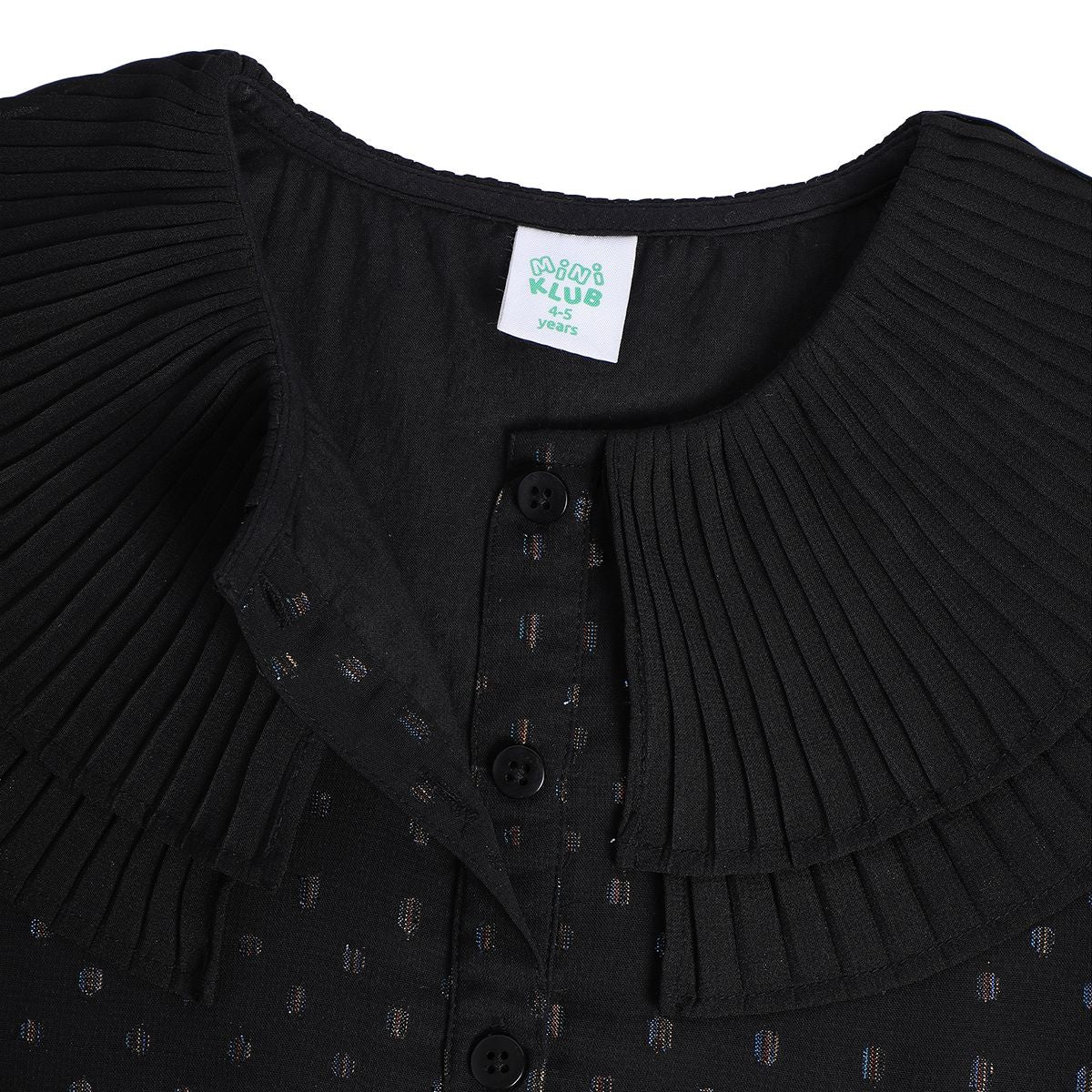 Girls Black Pack Of 1 Woven Top