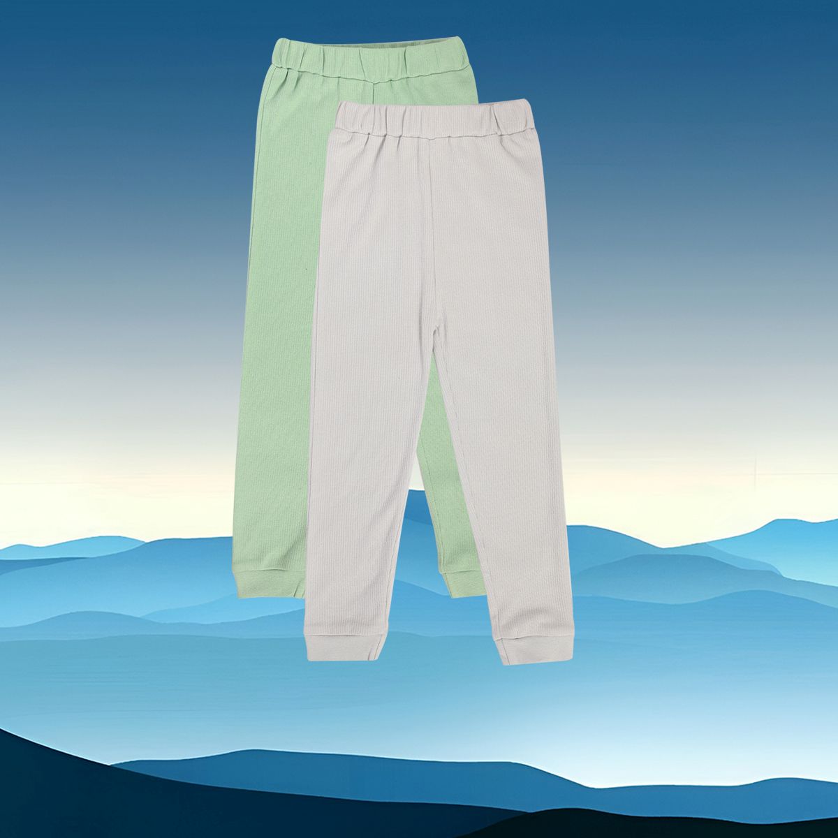 Boys Green Knit Bottom