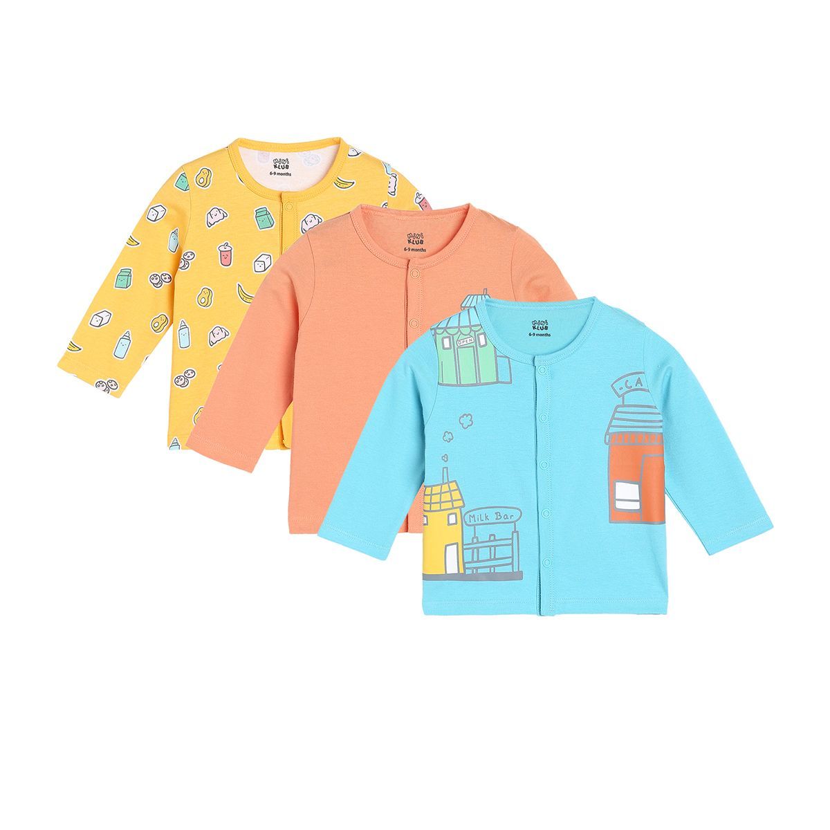 Boys Peach Front Open Vest