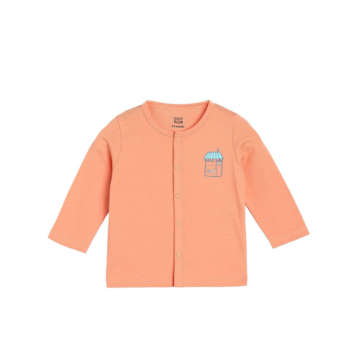 Boys Peach Front Open Vest