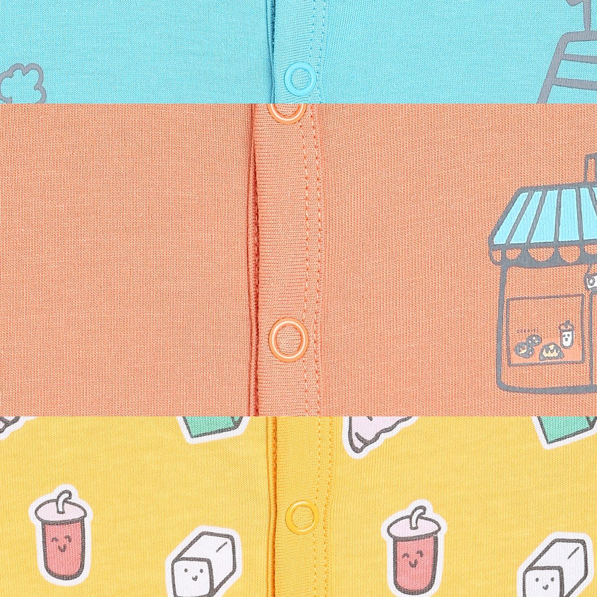 Boys Peach Front Open Vest
