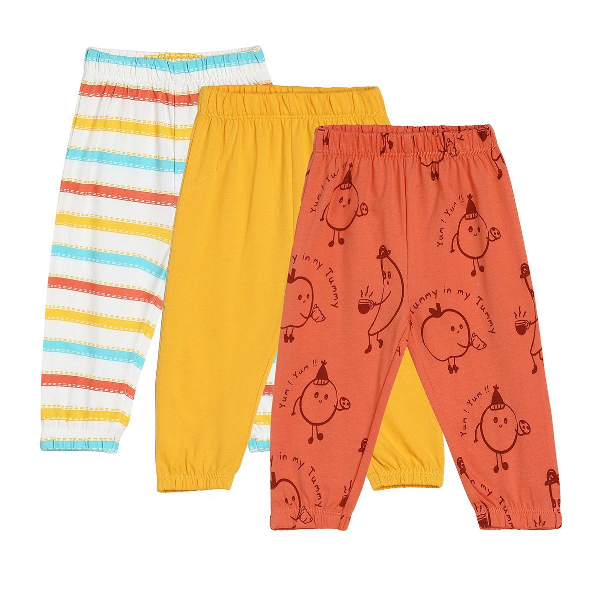 Boys Multicolor Pack Of 3 Knit Bottom
