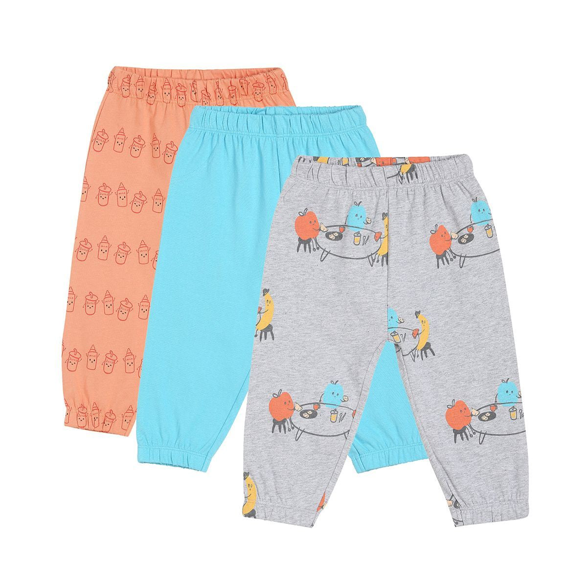 Boys Multicolor Pack Of 3 Knit Bottom