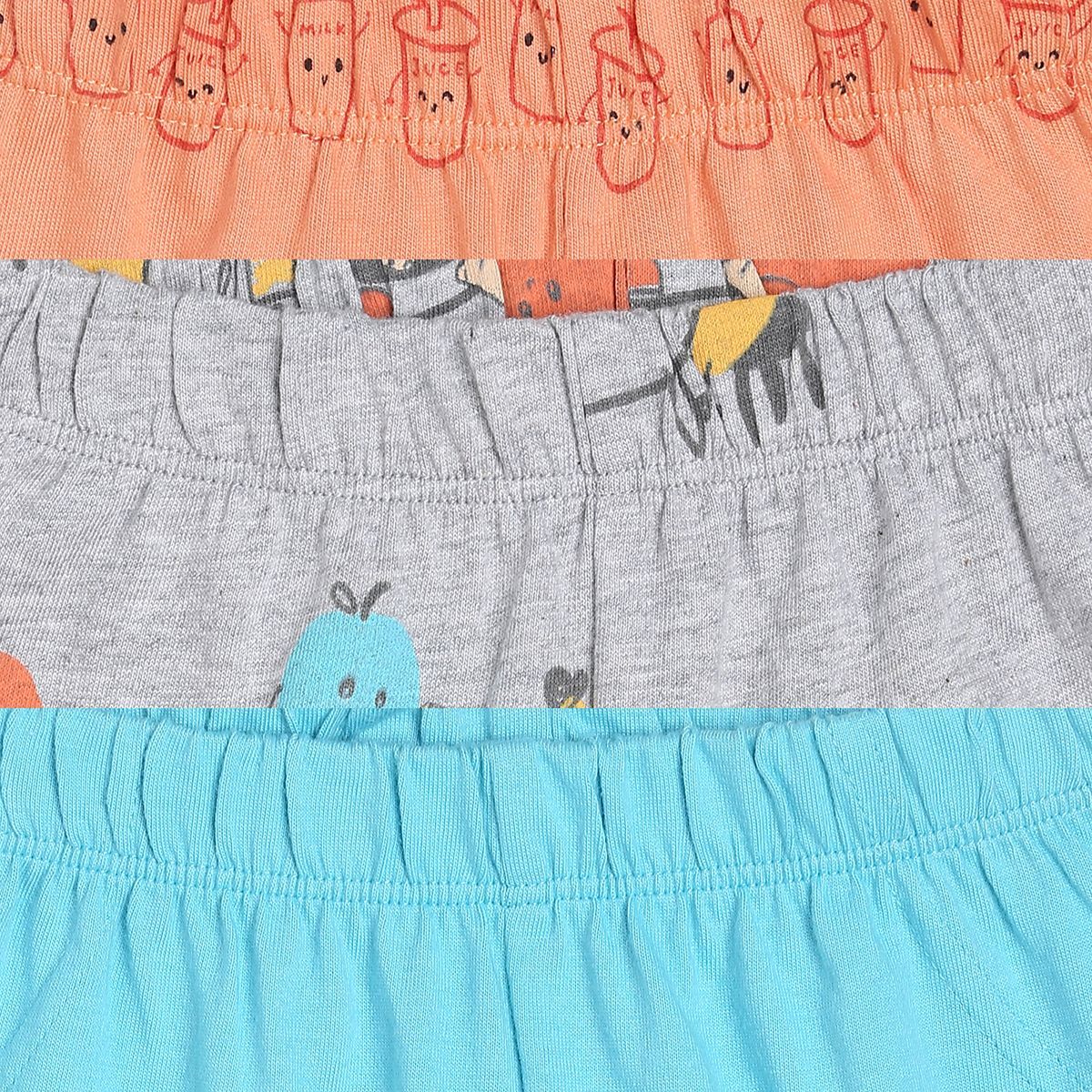 Boys Multicolor Pack Of 3 Knit Bottom