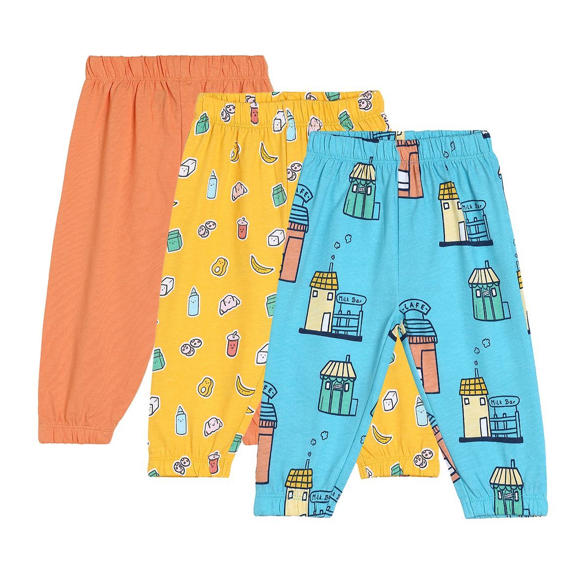 Boys Multicolor Pack Of 3 Knit Bottom