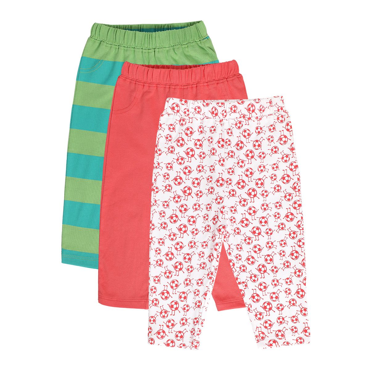 Boys Multicolor Pack Of 3 Knit Bottom
