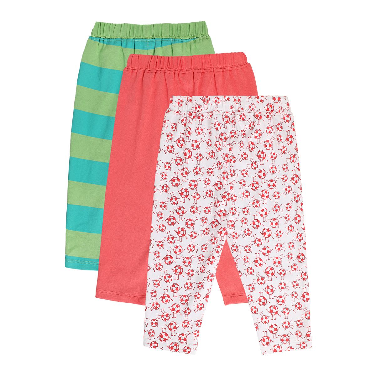 Boys Multicolor Pack Of 3 Knit Bottom